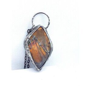 Huge labradorite statement necklace handmade